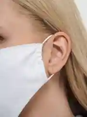 Белый маска тканевая, двуслойная