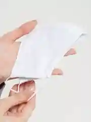 Белый маска тканевая, двуслойная