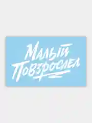 Наклейка на автомобиль "Малый повзрослел"