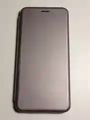 Серый металлик чехол книжка  SAMSUNG S8