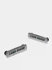 Комплект шильдиков с эмблемой авто "LAND ROVER" и  4 винтовыми креплениями (Пара)
