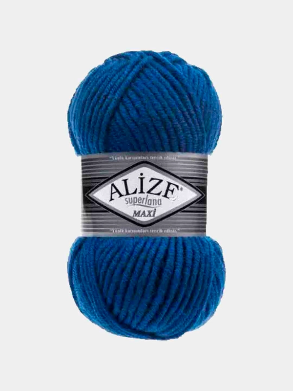Пряжа Суперлана Макси Ализе Superlana Maxi Alize 25%-шерсть 75%-акрил 100 г 100 м