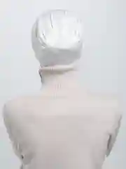 Молочный косой чепчик, шапочка под платок