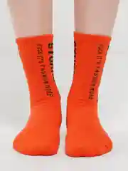 Оранжевый носки высокие, спортивные унисекс
