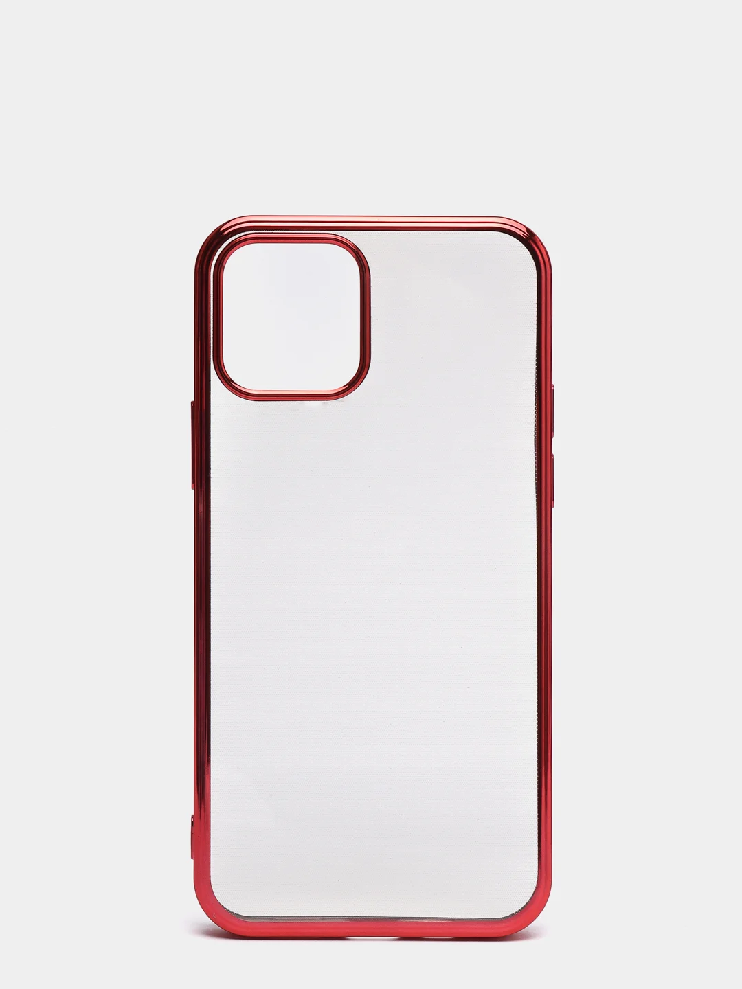 Красный чехол для iPhone 7, 8, SE, X, XS, XR, 11 Pro Max, 12 Mini, Pro Max, с гальваническим покрытием