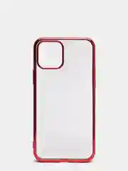 Красный чехол для iPhone 7, 8, SE, X, XS, XR, 11 Pro Max, 12 Mini, Pro Max, с гальваническим покрытием