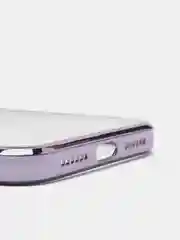Лавандовый чехол для iPhone 7, 8, SE, X, XS, XR, 11 Pro Max, 12 Mini, Pro Max, с гальваническим покрытием
