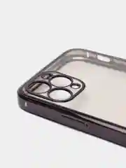Черный чехол для iPhone 7, 8, SE, X, XS, XR, 11 Pro Max, 12 Mini, Pro Max, с гальваническим покрытием
