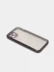 Черный чехол для iPhone 7, 8, SE, X, XS, XR, 11 Pro Max, 12 Mini, Pro Max, с гальваническим покрытием