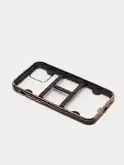 Черный чехол для iPhone 12 Mini, 12 Pro Max, 13 Mini, 13 Pro Max с гальваническим покрытием