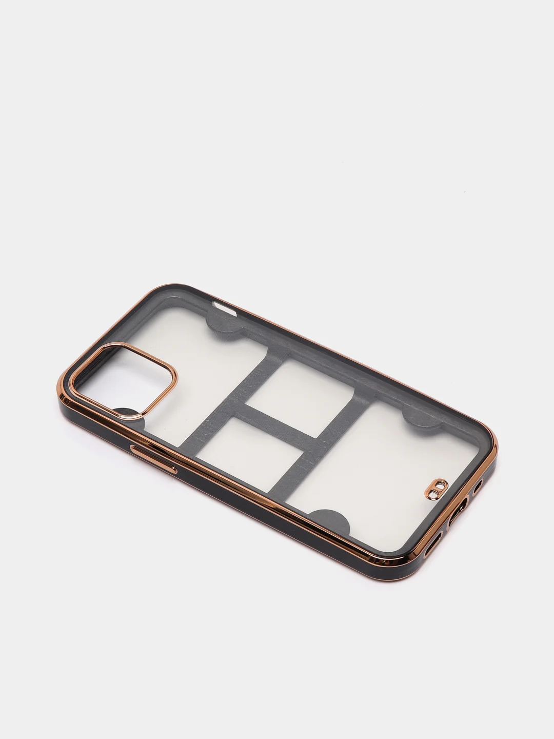 Черный чехол для iPhone 12 Mini, 12 Pro Max, 13 Mini, 13 Pro Max с гальваническим покрытием
