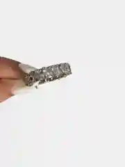 Кольцо с цирконами