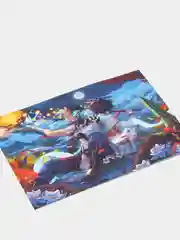 Синий открытки "Genshin Impact" (Геншин), почтовые