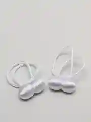 Белый магнитный подхват для штор, 2 штуки