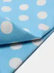 Голубой скатерть Горох, рогожка