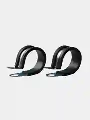 Хомут скоба обрезиненная 13/12 L W1, 4 штуки