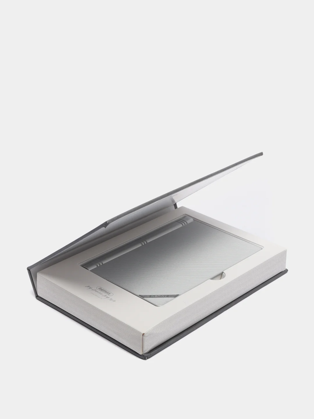 Серебряный power Bank в виде книжки 10000/20000мА/ч Remax Jumbook