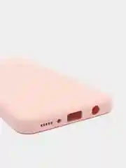Бежевый чехол Samsung A31 c защитой камеры и бархатом внутри