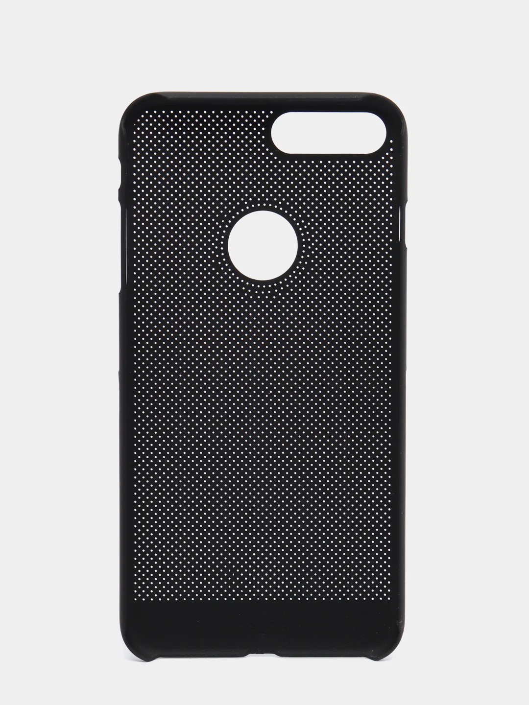 Черный iphone 7+ / 8 Plus чехол пластиковый с перфорацией
