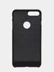 Черный iphone 7+ / 8 Plus чехол пластиковый с перфорацией
