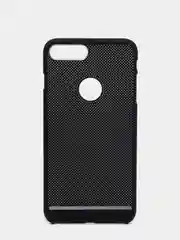 Черный iphone 7+ / 8 Plus чехол пластиковый с перфорацией