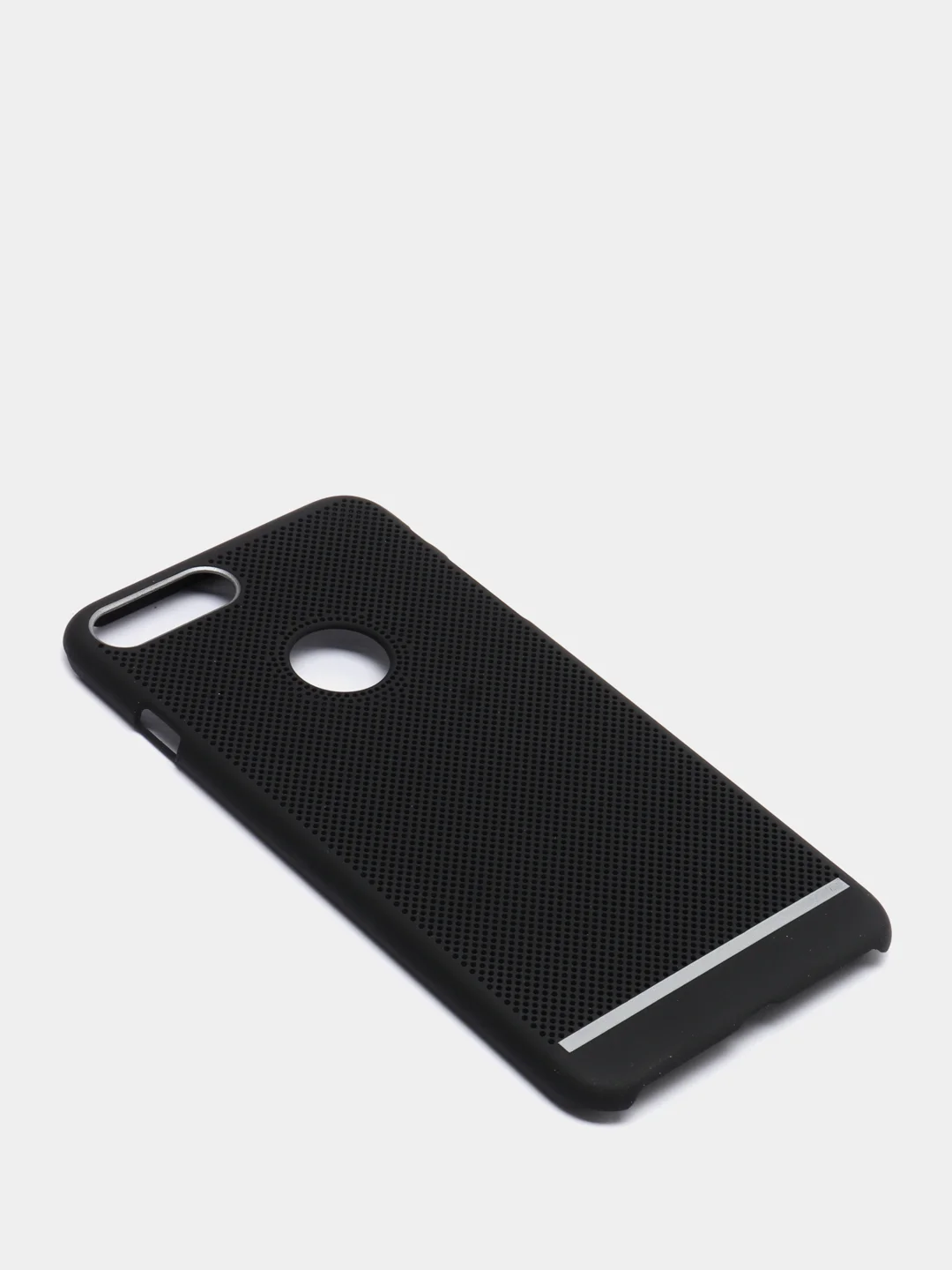 Черный iphone 7+ / 8 Plus чехол пластиковый с перфорацией