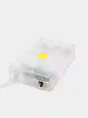 Белый led гирлянда светодиодная "Матовые бусины" на батарейках или от сети 220В