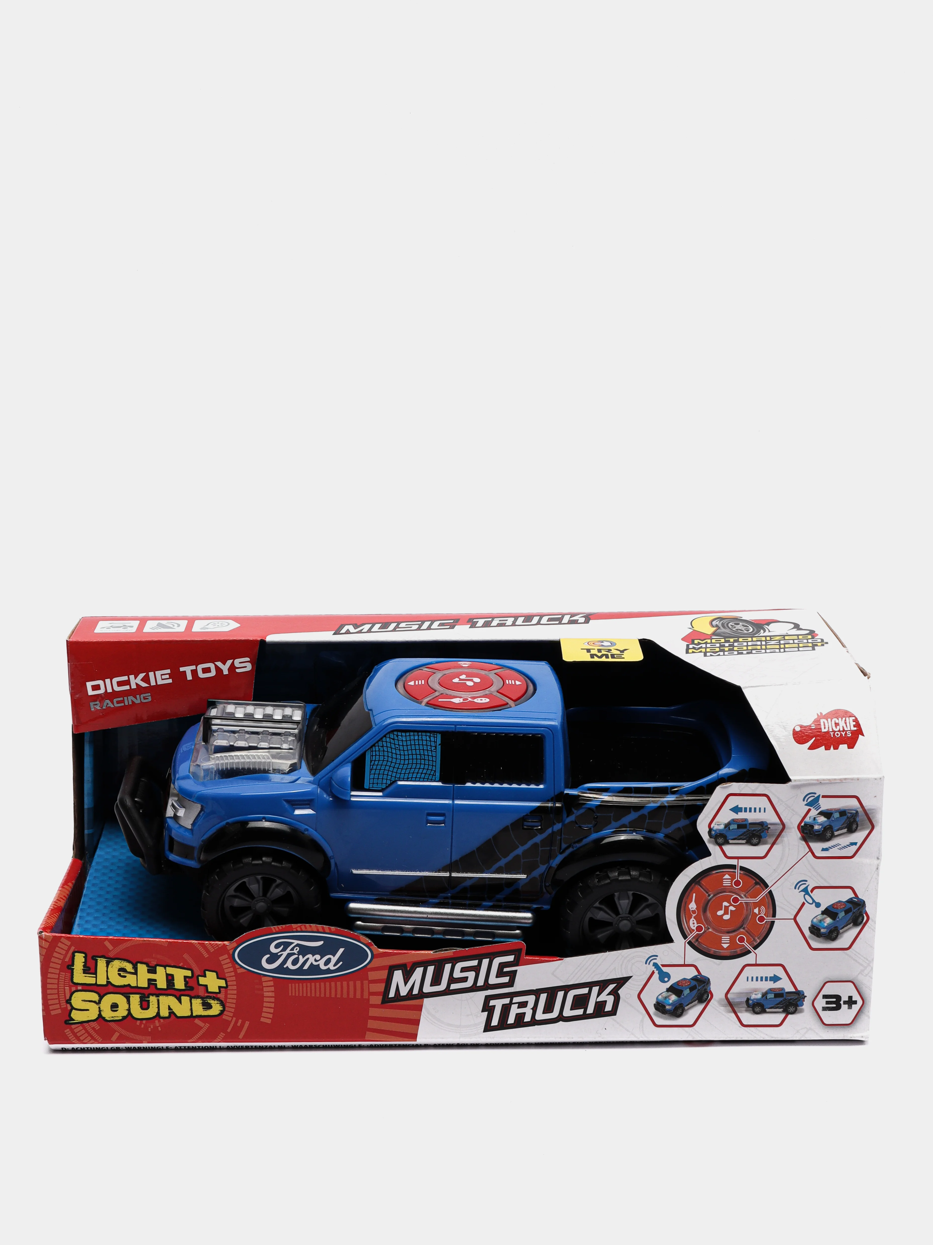 Машинка Музыкальный грузовичок моторизированная 23 см свет звук Dickie Toys 3764004