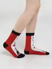 Белый хлопковые носки, носки с надписями, кока-кола