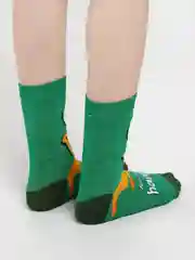Лайм хлопковые носки, носки с надписями, кока-кола