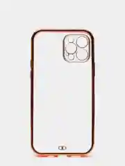 Розовый чехол для iPhone 12 Mini, 12 Pro Max, 13 Mini, 13 Pro Max с гальваническим покрытием