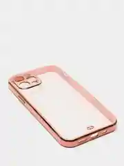 Розовый чехол для iPhone 12 Mini, 12 Pro Max, 13 Mini, 13 Pro Max с гальваническим покрытием