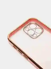 Розовый чехол для iPhone 12 Mini, 12 Pro Max, 13 Mini, 13 Pro Max с гальваническим покрытием