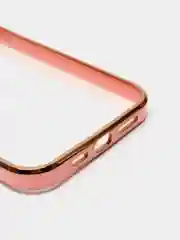 Розовый чехол для iPhone 12 Mini, 12 Pro Max, 13 Mini, 13 Pro Max с гальваническим покрытием