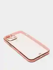 Розовый чехол для iPhone 12 Mini, 12 Pro Max, 13 Mini, 13 Pro Max с гальваническим покрытием