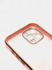 Розовый чехол для iPhone 12 Mini, 12 Pro Max, 13 Mini, 13 Pro Max с гальваническим покрытием