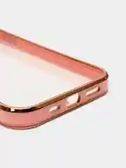 Розовый чехол для iPhone 12 Mini, 12 Pro Max, 13 Mini, 13 Pro Max с гальваническим покрытием