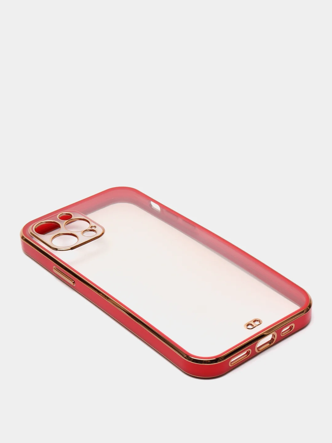 Красный чехол для iPhone 12 Mini, 12 Pro Max, 13 Mini, 13 Pro Max с гальваническим покрытием