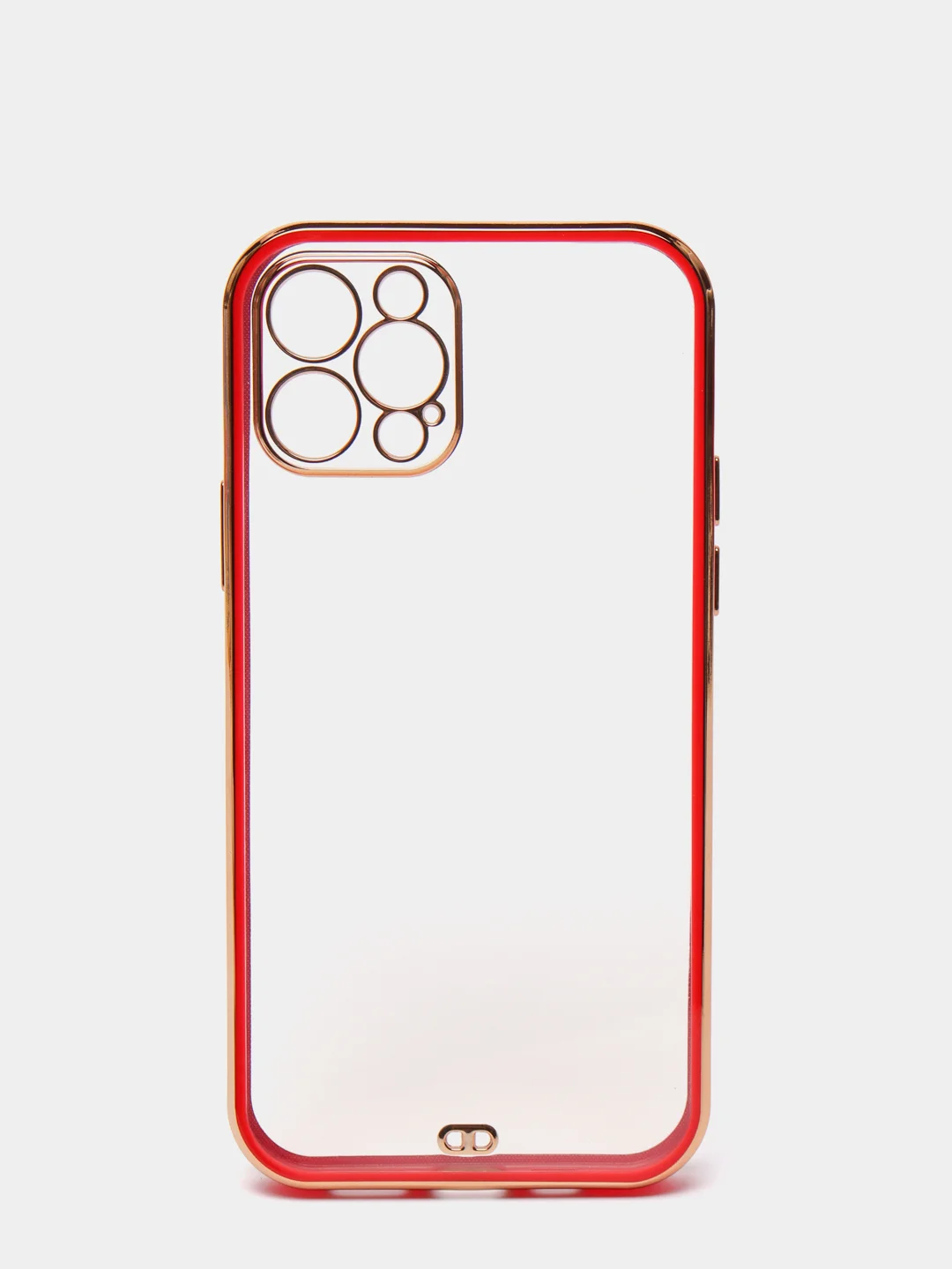 Красный чехол для iPhone 12 Mini, 12 Pro Max, 13 Mini, 13 Pro Max с гальваническим покрытием