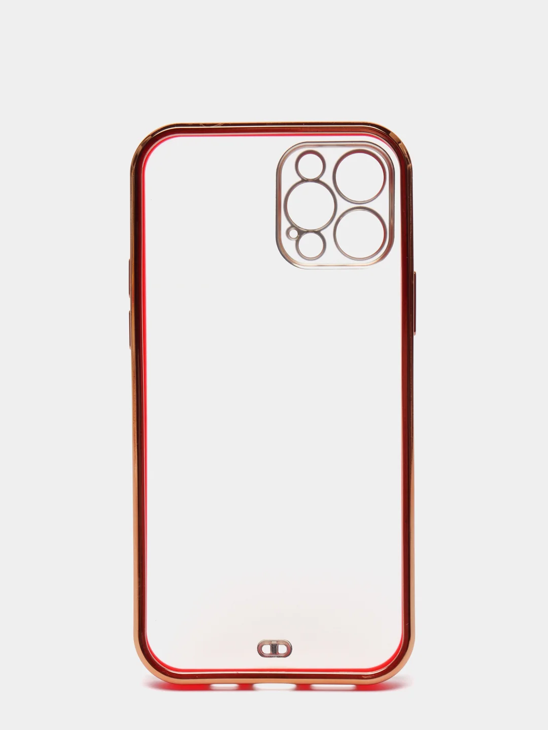 Красный чехол для iPhone 12 Mini, 12 Pro Max, 13 Mini, 13 Pro Max с гальваническим покрытием