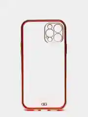 Красный чехол для iPhone 12 Mini, 12 Pro Max, 13 Mini, 13 Pro Max с гальваническим покрытием