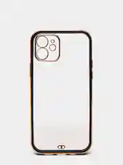 Черный чехол для iPhone 12 Mini, 12 Pro Max, 13 Mini, 13 Pro Max с гальваническим покрытием