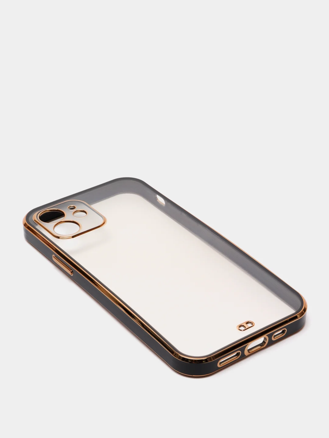 Черный чехол для iPhone 12 Mini, 12 Pro Max, 13 Mini, 13 Pro Max с гальваническим покрытием