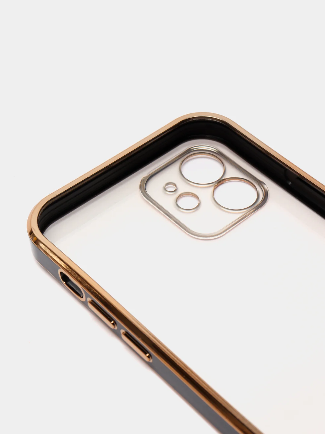 Черный чехол для iPhone 12 Mini, 12 Pro Max, 13 Mini, 13 Pro Max с гальваническим покрытием