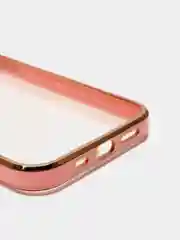 Розовый чехол для iPhone 12 Mini, 12 Pro Max, 13 Mini, 13 Pro Max с гальваническим покрытием