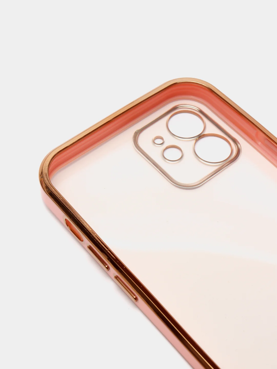 Розовый чехол для iPhone 12 Mini, 12 Pro Max, 13 Mini, 13 Pro Max с гальваническим покрытием