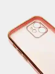 Розовый чехол для iPhone 12 Mini, 12 Pro Max, 13 Mini, 13 Pro Max с гальваническим покрытием