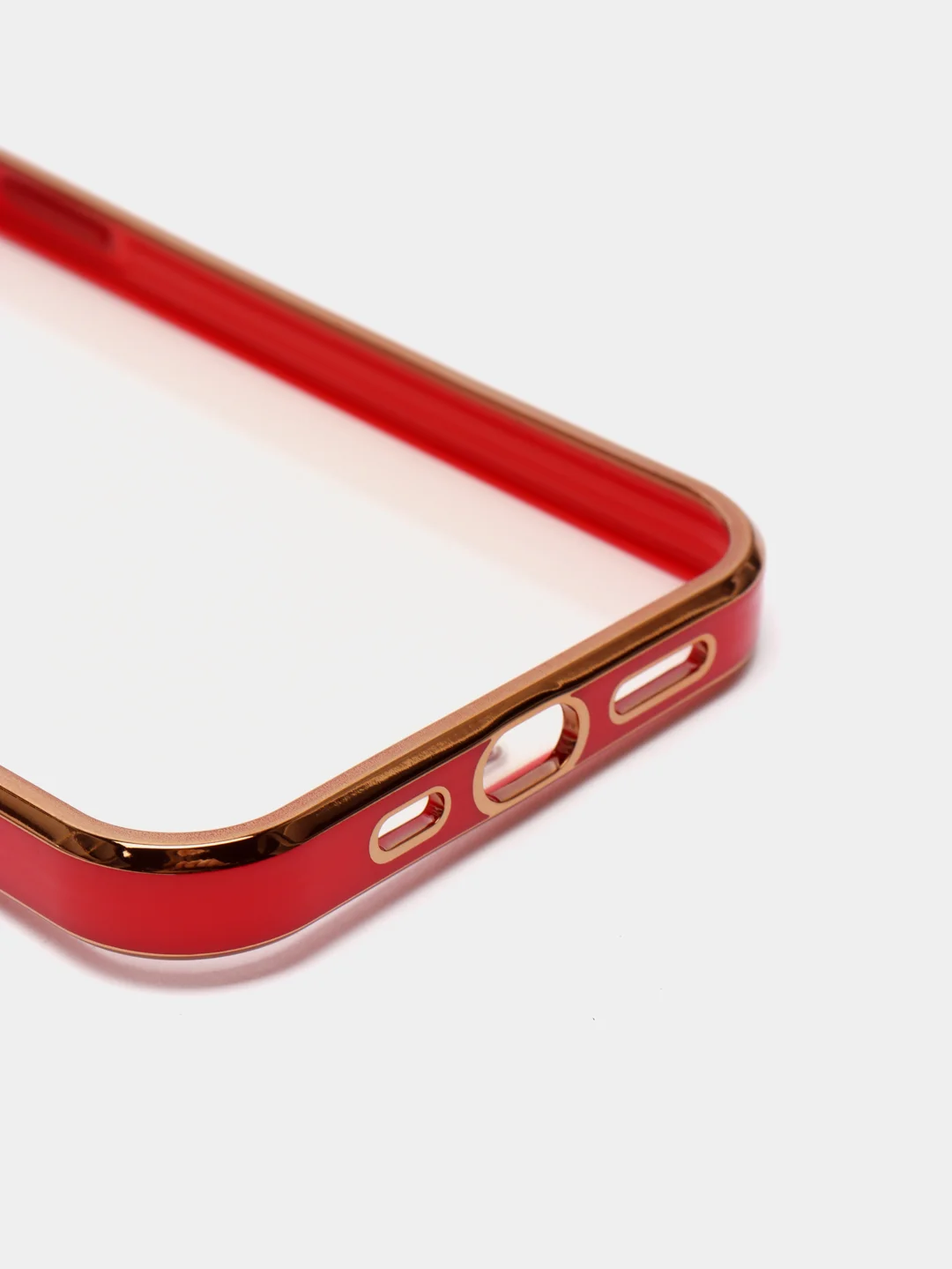 Красный чехол для iPhone 12 Mini, 12 Pro Max, 13 Mini, 13 Pro Max с гальваническим покрытием