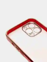 Красный чехол для iPhone 12 Mini, 12 Pro Max, 13 Mini, 13 Pro Max с гальваническим покрытием