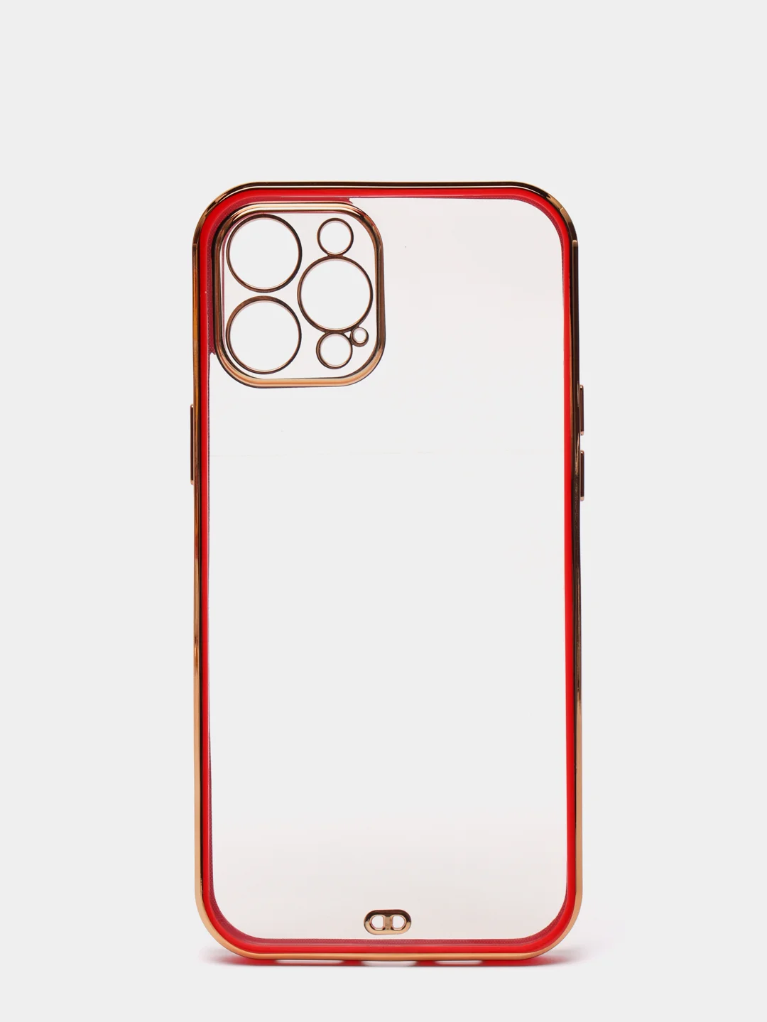 Красный чехол для iPhone 12 Mini, 12 Pro Max, 13 Mini, 13 Pro Max с гальваническим покрытием